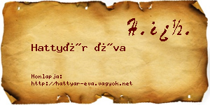 Hattyár Éva névjegykártya