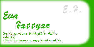 eva hattyar business card